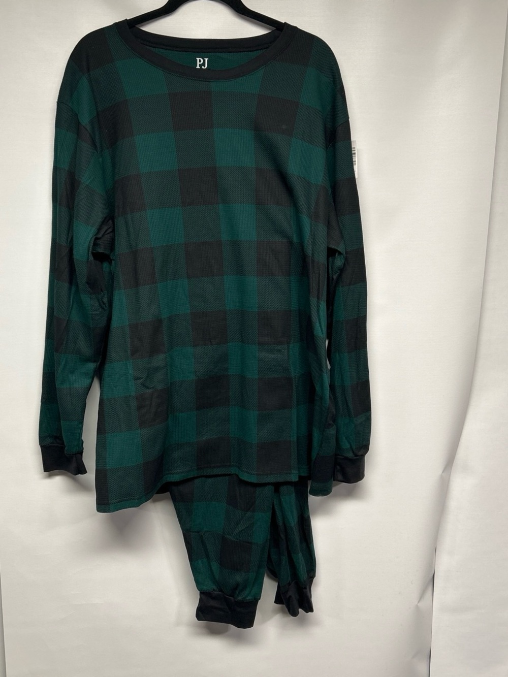 Green & Black Buffalo Plaid  Men’s Pajamas Set